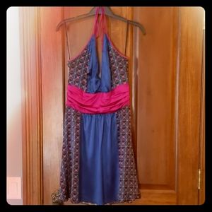 Bebe silk halter dress